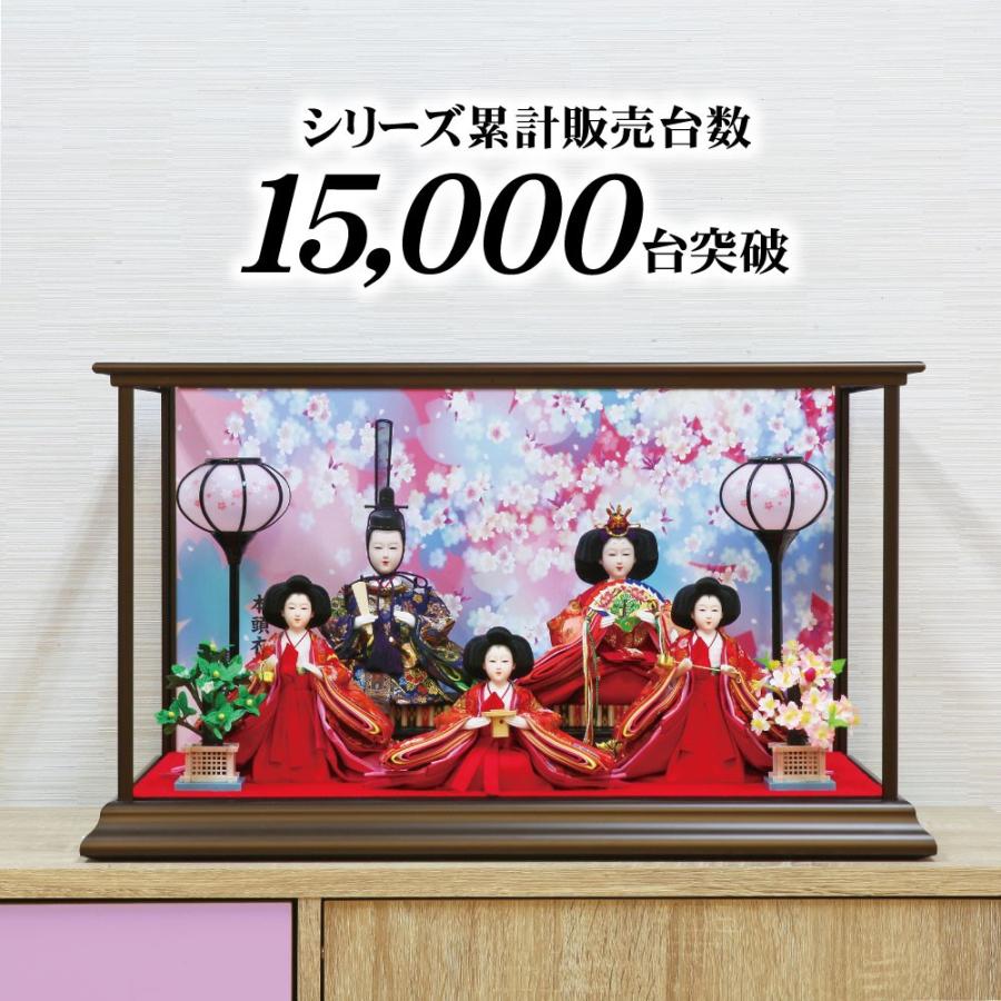 雛人形 ひな人形 おしゃれ かわいい おひなさま お雛様 コンパクトピンク五人ケース飾り 21 Fal S 恵月人形本舗 通販 Yahoo ショッピング