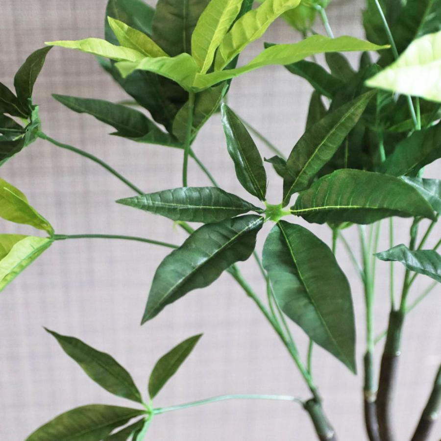 観葉植物 フェイクグリーン 人工観葉植物 パキラ  パキラポット ツリー 陶器 造花 おしゃれ ツリー 店舗装飾 鉢付 フェイク グリーン インテリア 110cm 屋外の画像