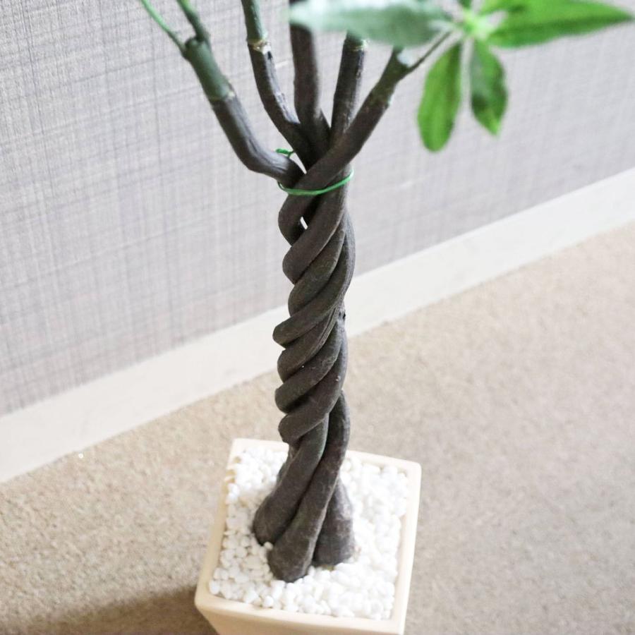 観葉植物 フェイクグリーン 人工観葉植物 パキラ  パキラポット ツリー 陶器 造花 おしゃれ ツリー 店舗装飾 鉢付 フェイク グリーン インテリア 110cm 屋外の画像