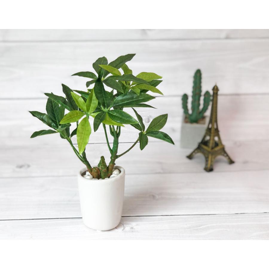 スリムパキラオーバルポット 観葉植物 フェイクグリーン 人工観葉植物 