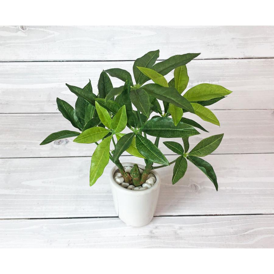 ロングパキラオーバル　観葉植物　フェイクグリーン スリムパキラオーバルポット 観葉植物 フェイクグリーン 人工観葉植物