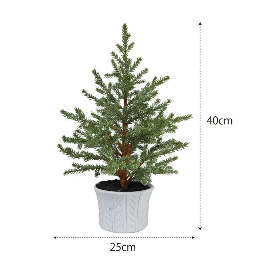 即購入　OK　陶器製花嫁人形とクリスマスツリー クリスマスツリー 北欧 おしゃれ 40cm オーナメント 飾り なし 陶器