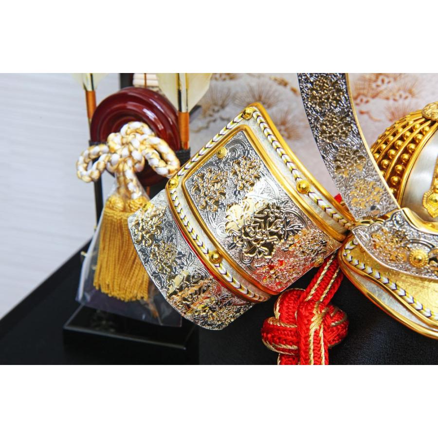 五月人形 コンパクト おしゃれ 収納飾り 金閣 兜飾り : 恵月人形