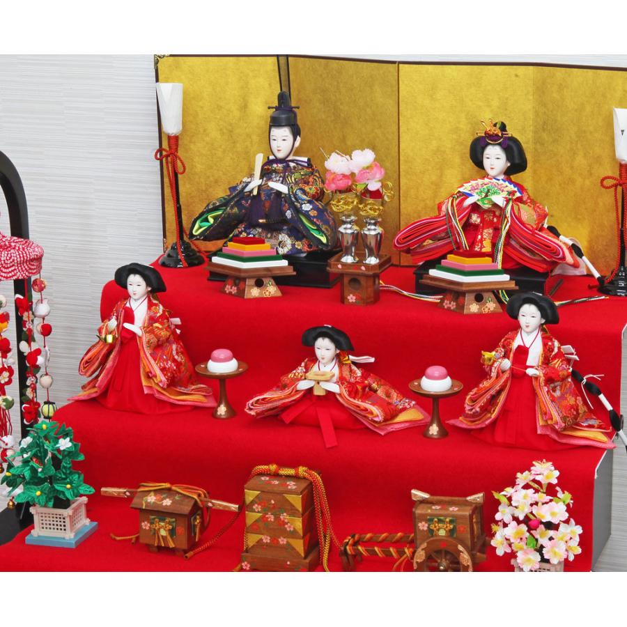 雛人形 ひな人形 おしゃれ かわいい コンパクト 三段飾り