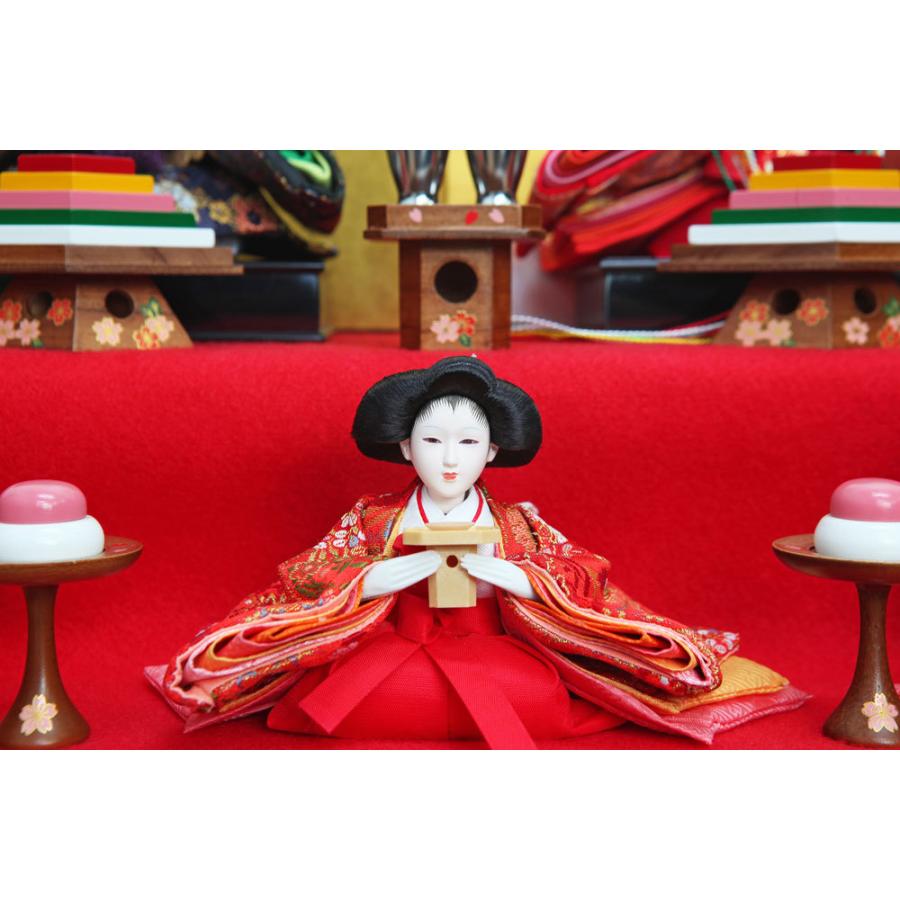 雛人形 ひな人形 おしゃれ かわいい コンパクト 三段飾り 段飾り 五人