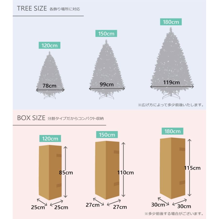 クリスマスツリー 150cm おしゃれ 北欧 ニードルスノーパインツリー 飾り_6