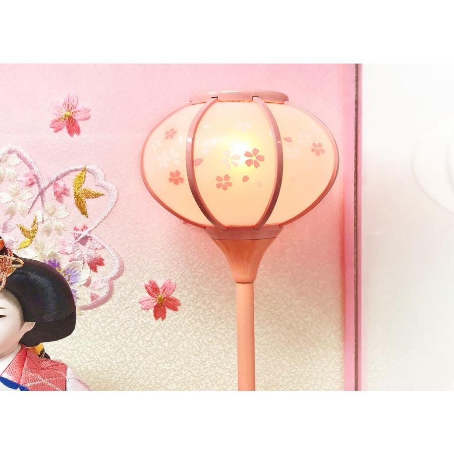 雛人形 ひな人形 ピンクケース コンパクト 雛 ケース飾り 親王飾り