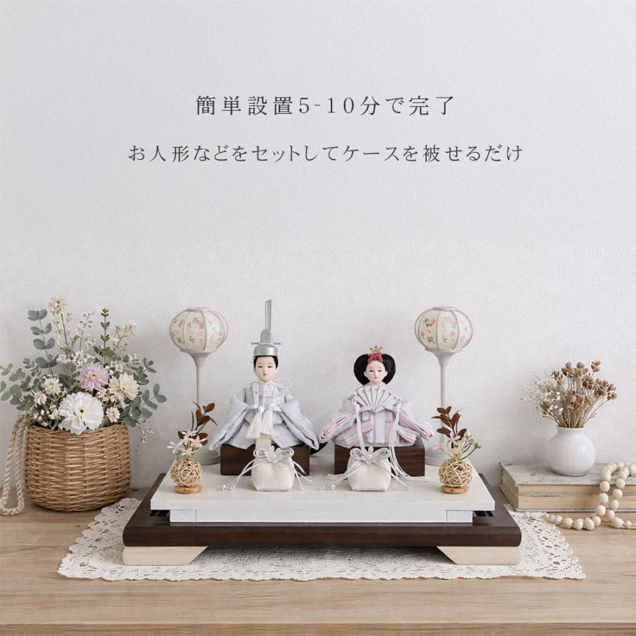 雛人形 コンパクト ケース飾り おしゃれ かわいい インテリア アクリル