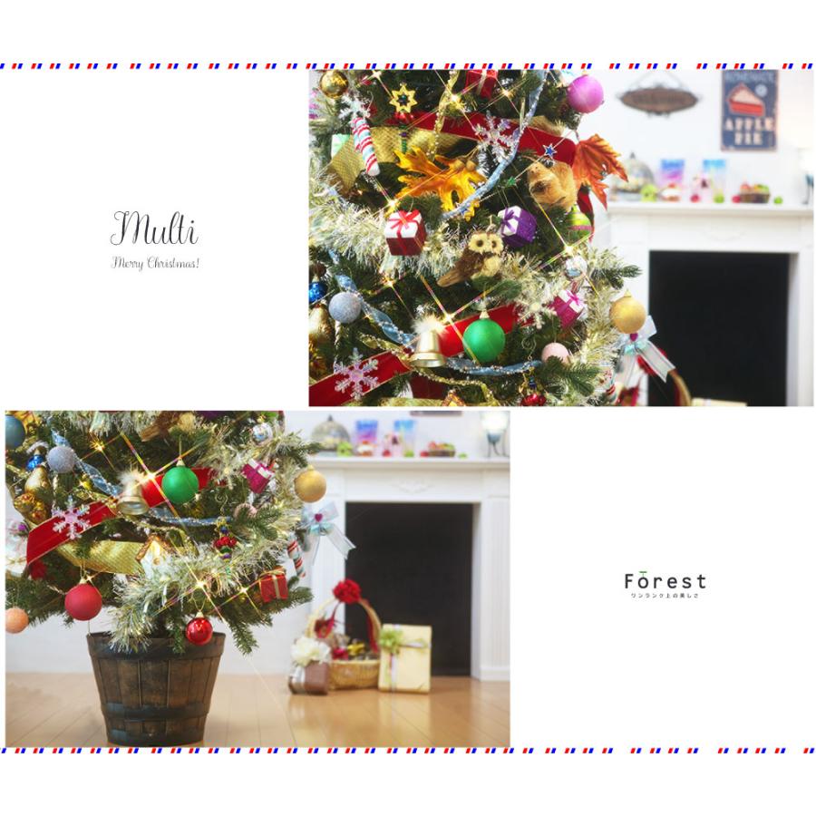 クリスマスツリー 180cm おしゃれ 北欧 高級 プレミアムウッドベースツリー LED付き オーナメントセット ツリー スリム forest 1_6