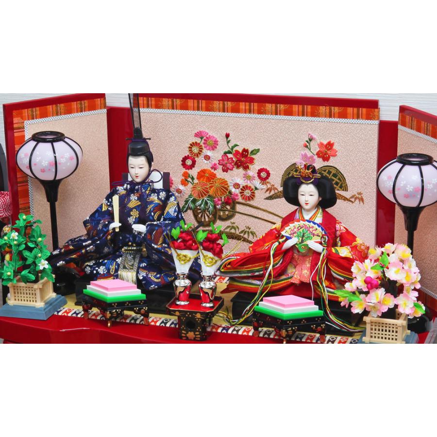 雛人形 ひな人形 おしゃれ かわいい コンパクト 収納飾り 平飾り 木製｜ningyohonpo｜03