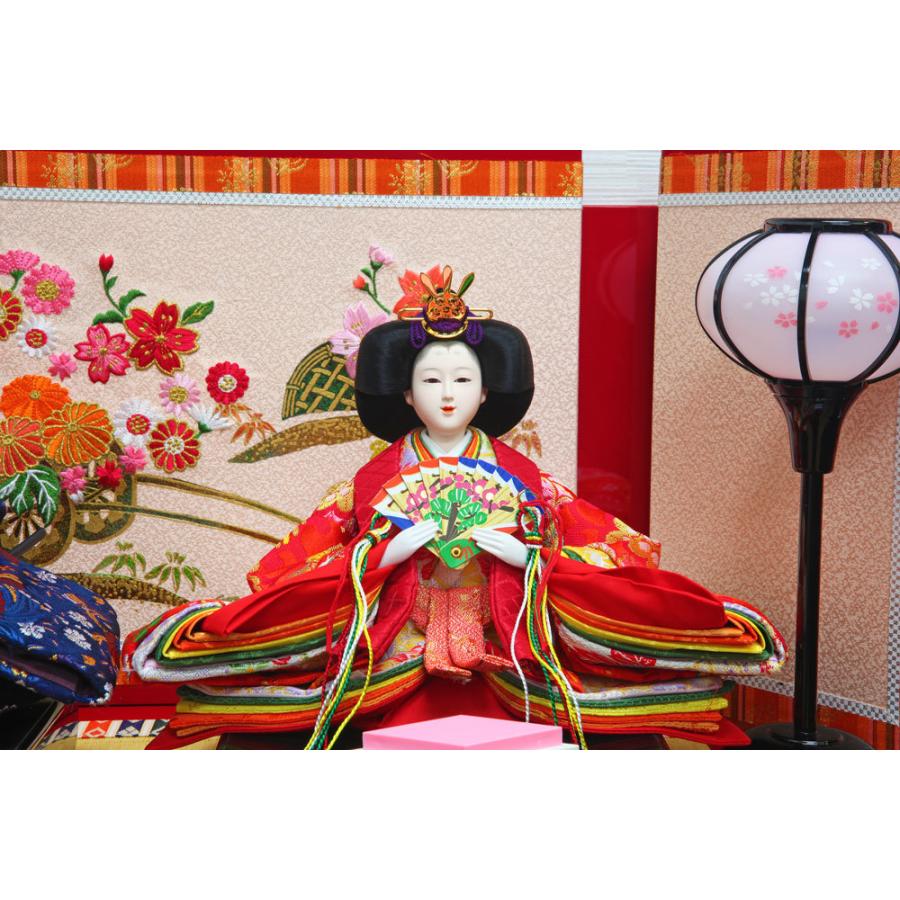 雛人形 ひな人形 おしゃれ かわいい コンパクト 収納飾り 平飾り 木製｜ningyohonpo｜06