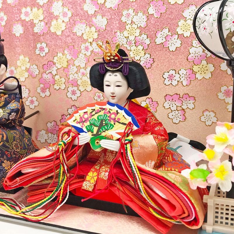 雛人形 ひな人形 壁掛け コンパクト 小さい 雛 ケース飾り 親王飾り