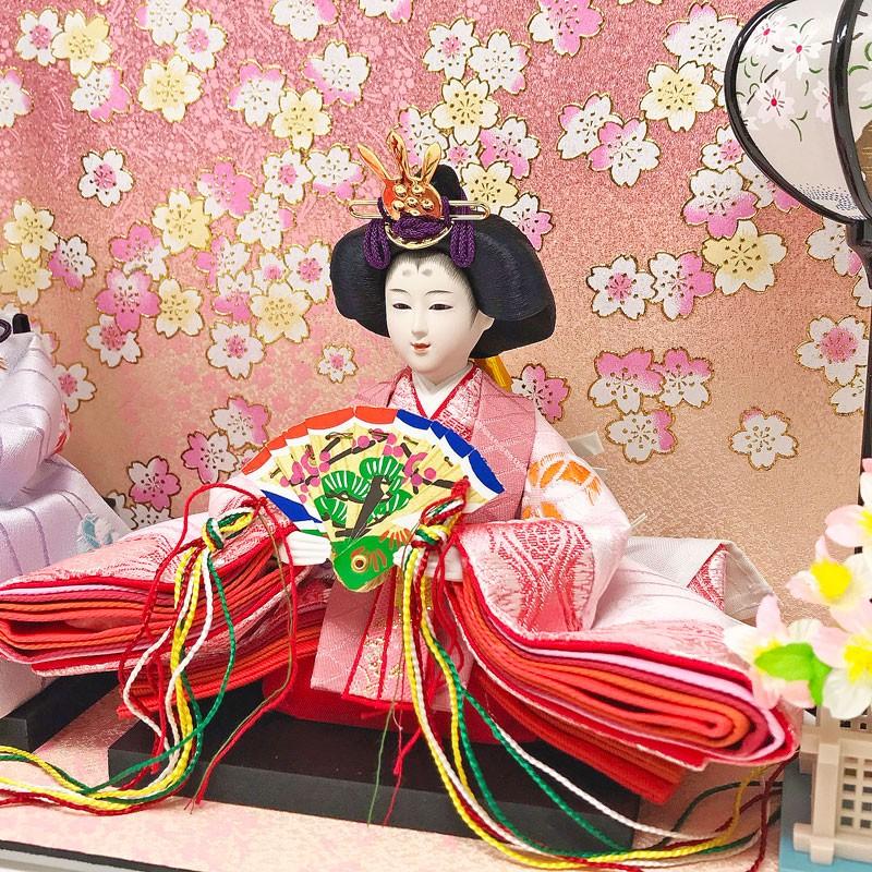 雛人形 ひな人形 壁掛け コンパクト 小さい 雛 ケース飾り 親王飾り 