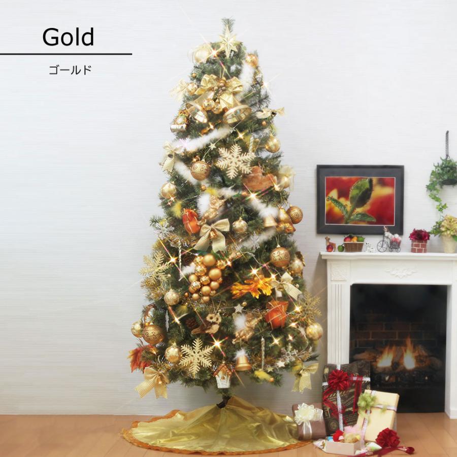 クリスマスツリー 120cm おしゃれ 北欧 高級 spruce LED付き オーナメントセット ツリー スリム forest 1｜ningyohonpo｜02