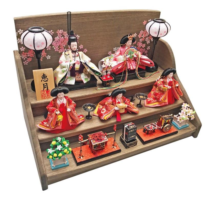 ひな壇 焼桐三段 箱あり サイズ大の為まとめ売り不可 値下げ交渉可能 雛人形 ひな人形 焼桐三段飾り : 恵月人形本舗 - 通販 - Yahoo