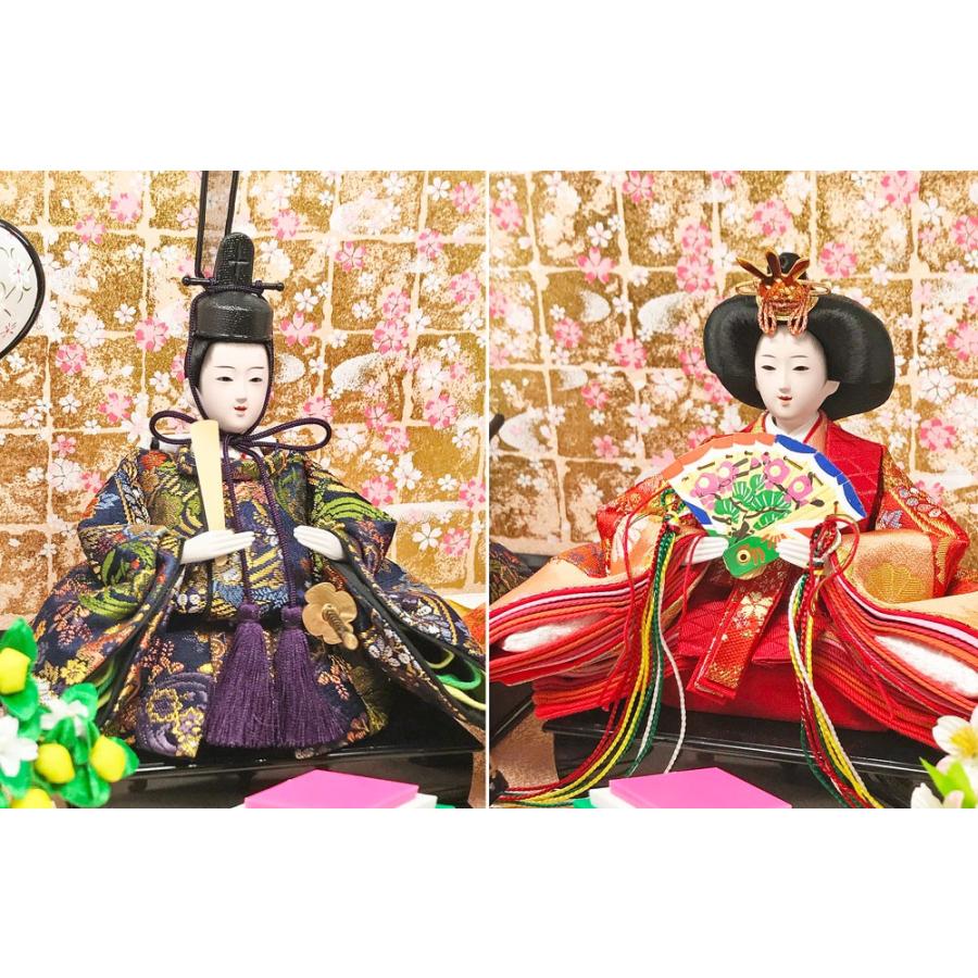 雛人形 ひな人形 平飾り 雛 親王飾り【数量限定特価】 : 恵月人形本舗