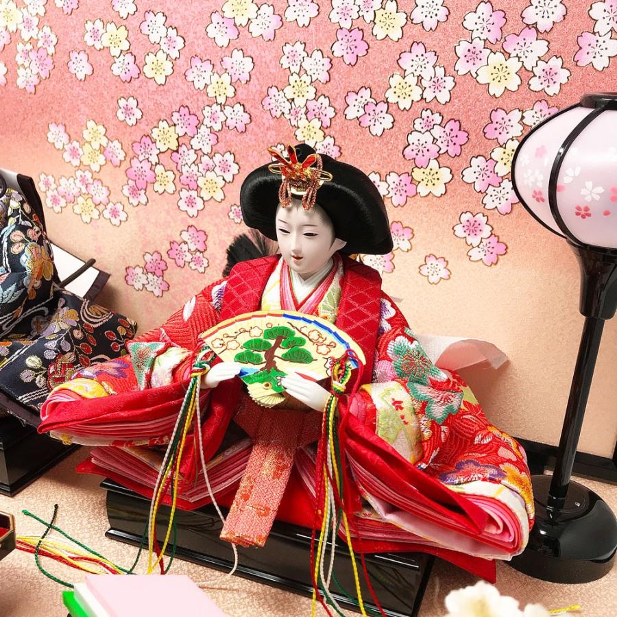 雛人形 ひな人形 コンパクト 小さい 雛 平飾り 親王飾り おしゃれ : 恵