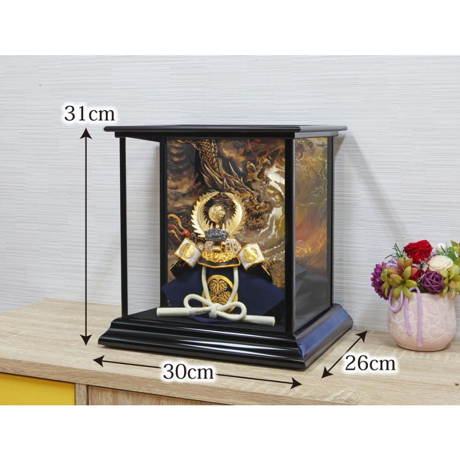 五月人形 コンパクト おしゃれ 兜ケース飾り アクリルケース