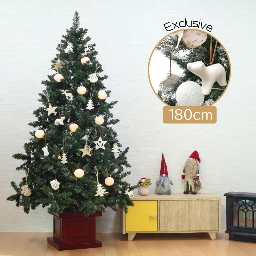 年最新海外 クリスマスツリー 北欧 おしゃれ Led ウッドベースツリー Exclusive 180cm 飾り 全品送料無料 Kuljic Com