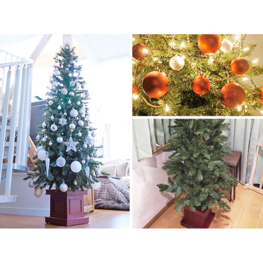 クリスマスツリー 180cm 北欧 おしゃれ ウッドベーススリムツリー木製ポットツリー 北欧 ヌードツリー 飾り｜ningyohonpo｜14