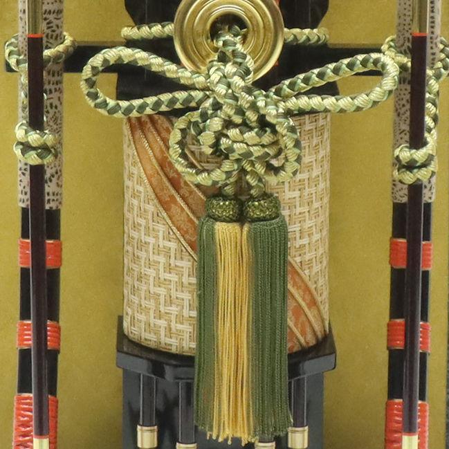 破魔弓 ケース飾り 天翔 18号 重藤巻き弓 高さ73cm 黒檀塗りケース 2024-ys096_4