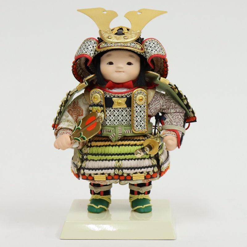 五月人形 ケース入ケース入 幸一光作 若大将 伊吹 鎧着大将 アクリル 2025-tb148 幅25cm_5