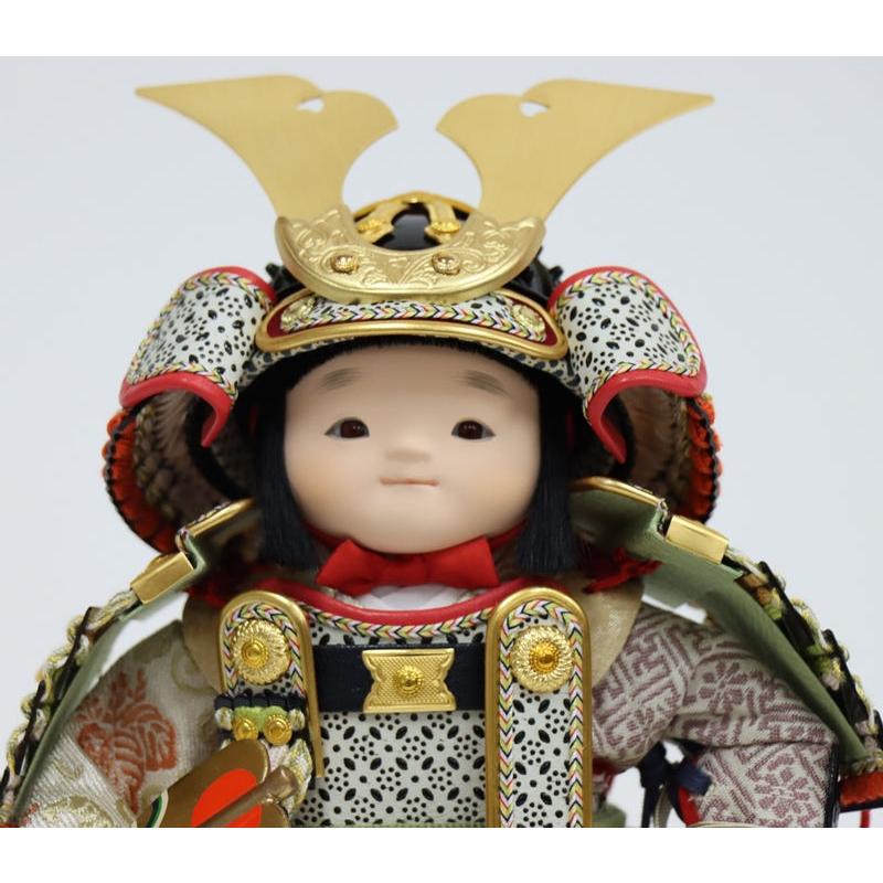五月人形 ケース入ケース入 幸一光作 若大将 伊吹 鎧着大将 アクリル 2025-tb148 幅25cm_6