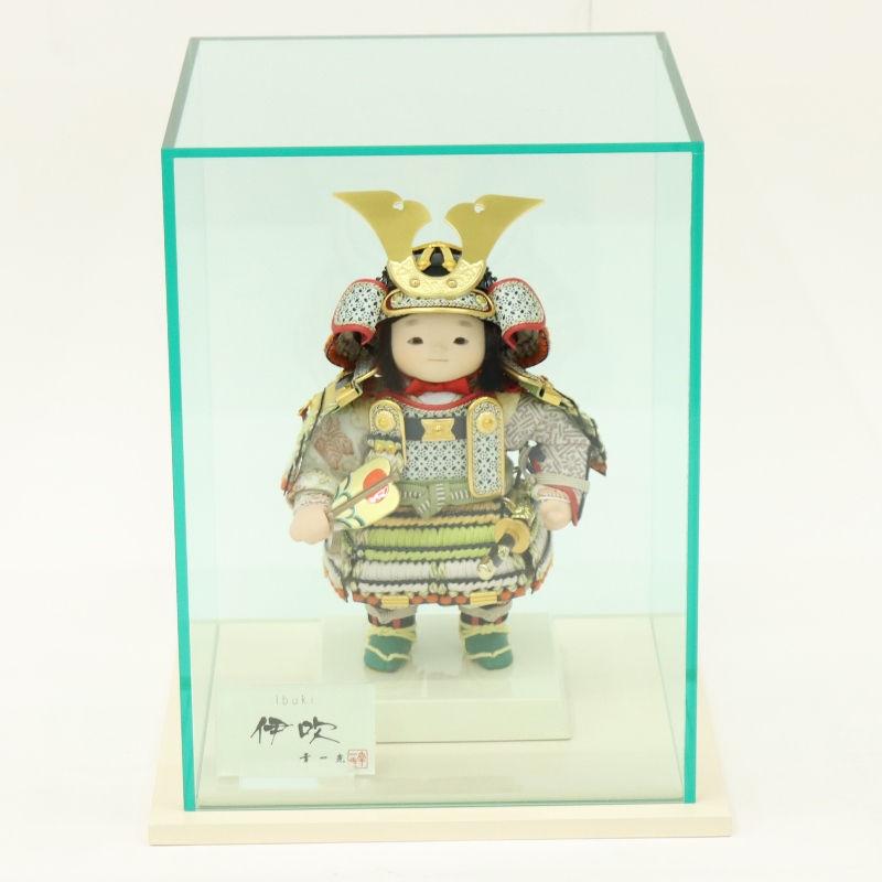五月人形 ケース入ケース入 幸一光作 若大将 伊吹 鎧着大将 アクリル 2025-tb148 幅25cm_11