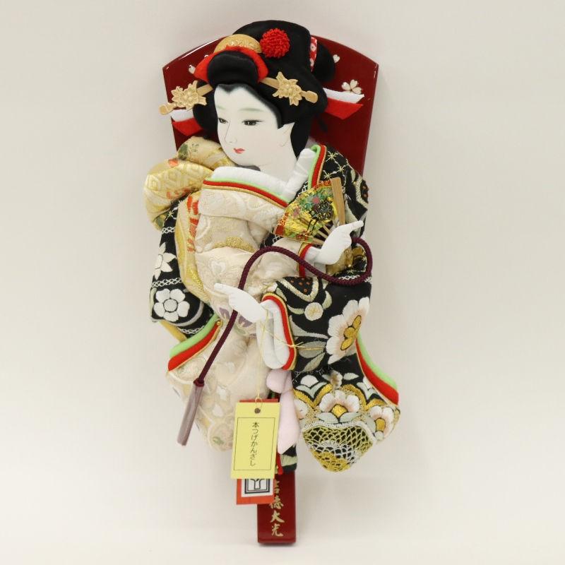 羽子板 ケース飾り さえ 10号 高さ45cm 帯地 吉徳大光 寄木細工 千春ケース 2025-ts019_3