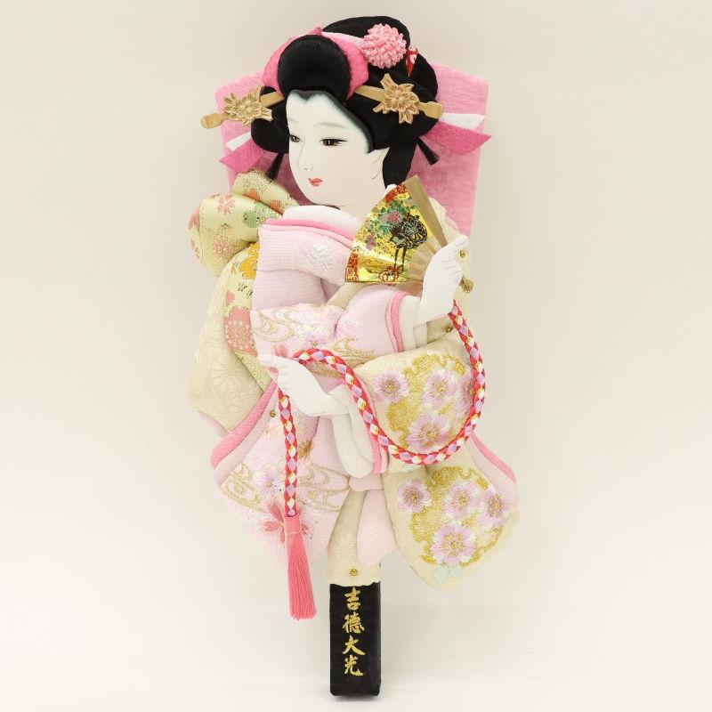 羽子板 ケース飾り 初香 8号 高さ41cm 刺繍 吉徳大光 黒塗り 初香ケース 2025-ts153の画像