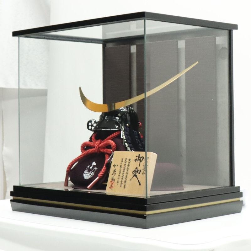 五月人形 ケース入兜 加藤鞆美作 三分の一 幻 伊達政宗 USB照明付き 2025-yb042 幅41cm_4