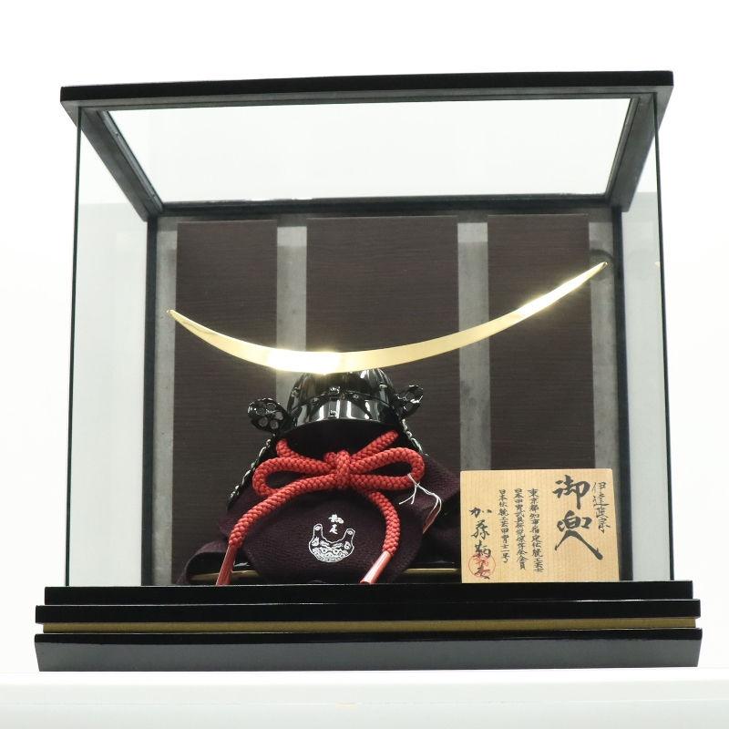 五月人形 ケース入兜 加藤鞆美作 三分の一 幻 伊達政宗 USB照明付き 2025-yb042 幅41cm_7