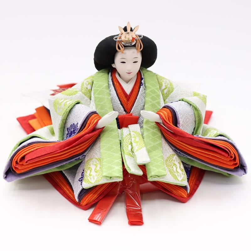 雛人形 親王収納飾 琴音 芥子 2人 幅60cm 黄櫨染（こうろぜん） 金彩桜 黒塗_5