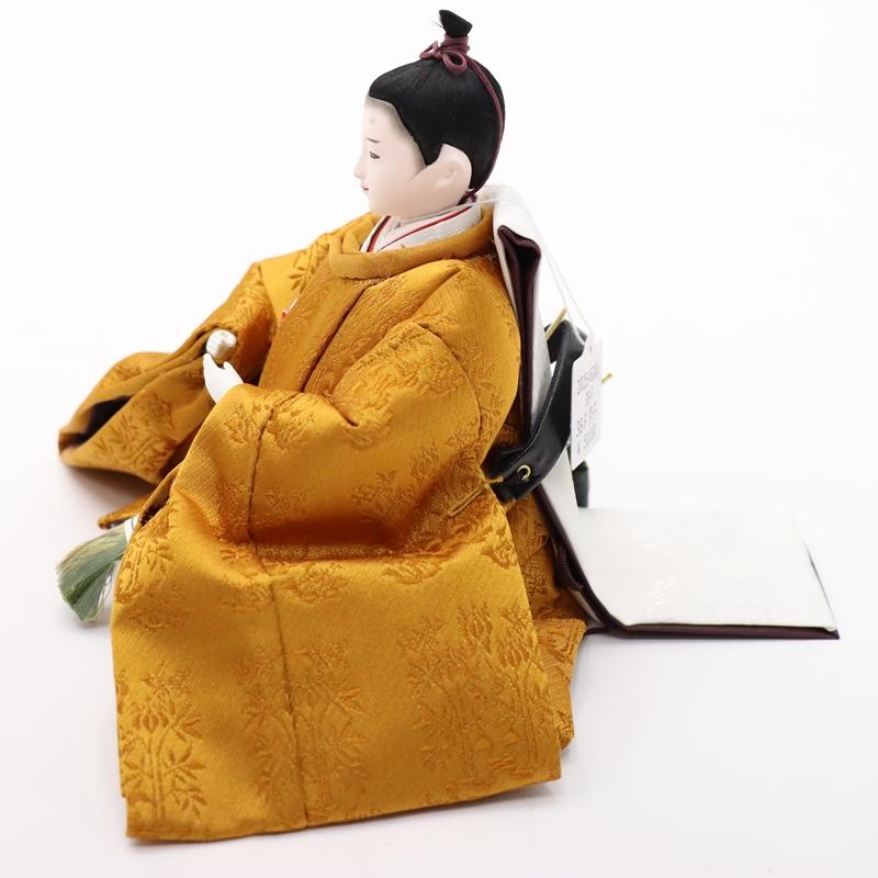 雛人形 親王収納飾 琴音 芥子 2人 幅60cm 黄櫨染（こうろぜん） 金彩桜 黒塗_7