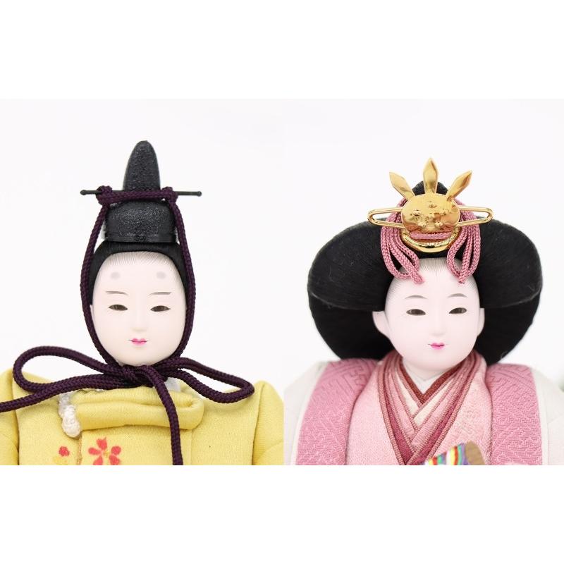 雛人形 親王平飾り 葵 柴田家千代 柳 親王 扇形あかり屏風 2026t-g006 幅60cm 平飾_7