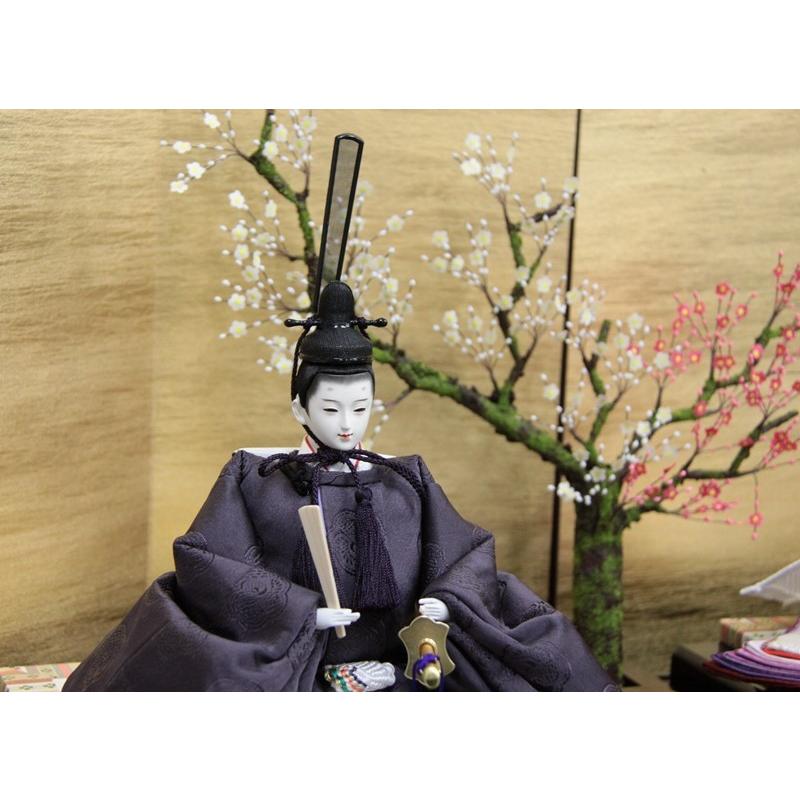 【ラスト1点】 雛人形 親王平飾り 田村芙紗彦作 丸鴛鴦紋 （熊倉101頭） hn148 hs1467 二曲一双金屏風 (to1562) 【IQ3587005201】(128700円)