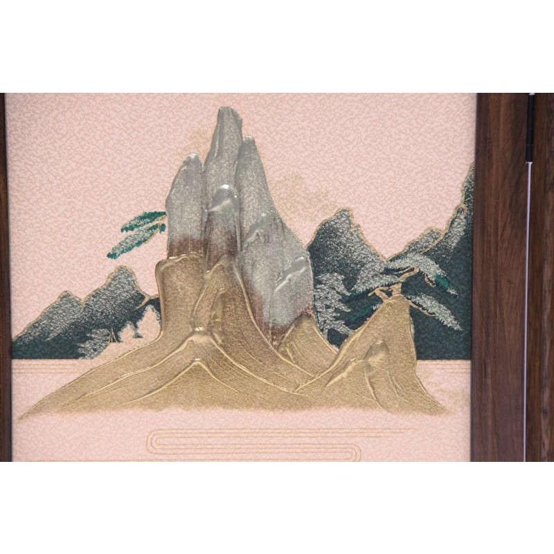 アウトレット品 五月人形屏風単品 25号五月屏風 富士盛上山水 21ya1454 sn265の画像