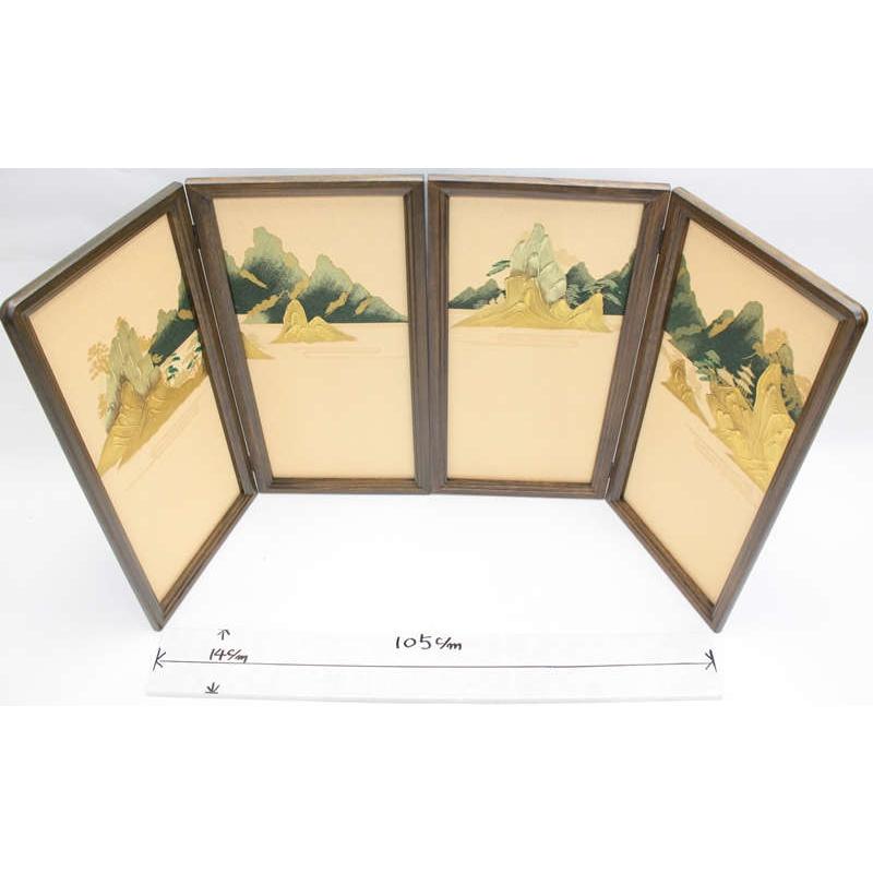 アウトレット品 五月人形屏風単品 25号五月屏風 富士盛上山水 21ya1454 sn265の画像