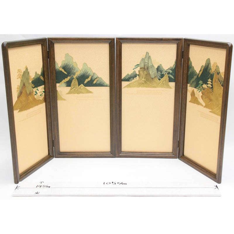アウトレット品 五月人形屏風単品 25号五月屏風 富士盛上山水 21ya1454 sn265の画像