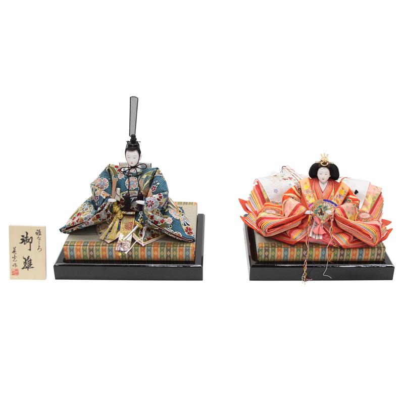 降車口品 雛人形親王単体 あやつり人形のみ 八番親王 No.8-04B 金襴お召しもの 親王台付き添い人 22a-ya-1517 五月人形-記念、行事用品