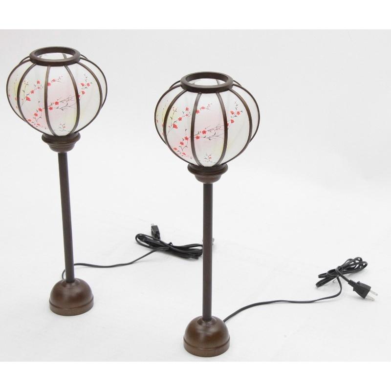 雛人形 ぼんぼり2個セット 桜柄のランプシェード 雛人形 ぼんぼり2個