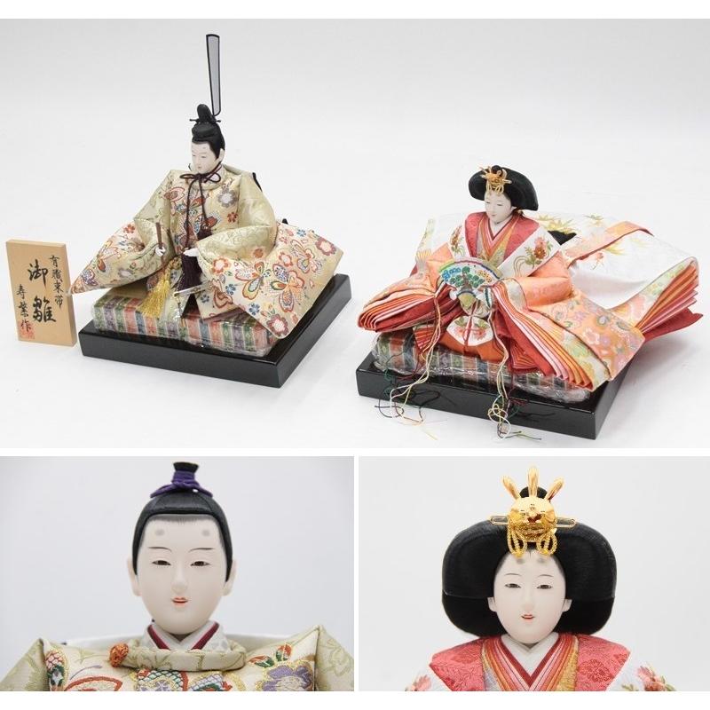 アウトレット品 雛人形親王単品 人形のみ 7番 金襴406 親王台付き