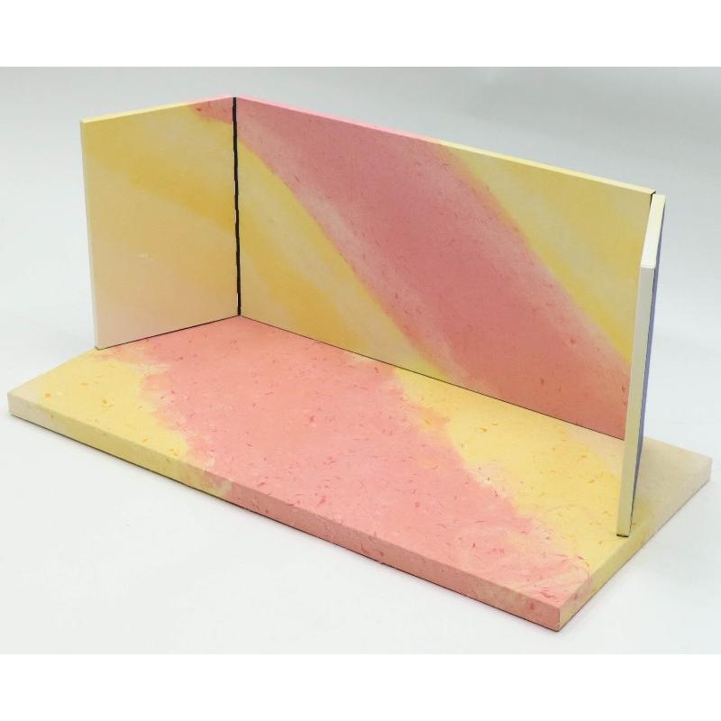 アウトレット品 雛人形 屏風台 台屏風セット ピンク屏風付 桜ちらし 和紙つづみ TG-32661 23a-ya-0518_3