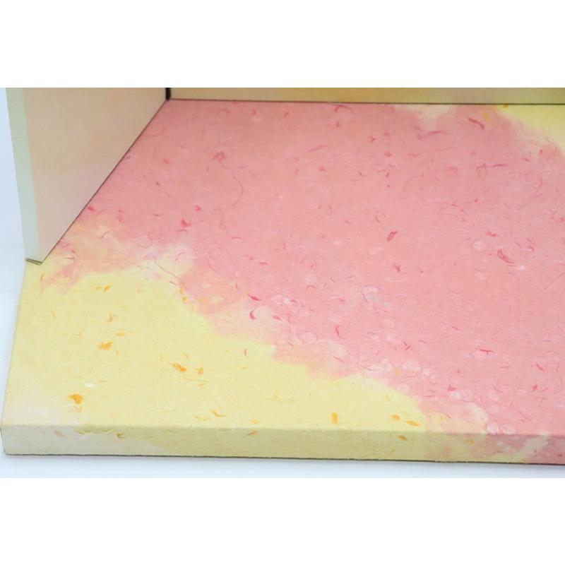 アウトレット品 雛人形 屏風台 台屏風セット ピンク屏風付 桜ちらし 和紙つづみ TG-32661 23a-ya-0518_5