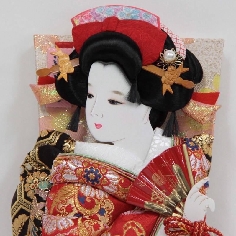 羽子板 ケース入り 花小町振袖 道成寺 15号 hg15-1005 みやびケース 