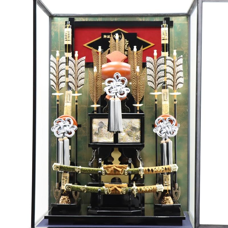 アウトレット品 破魔弓 破魔弓ケース飾り 28号 黒ツヤあり_4