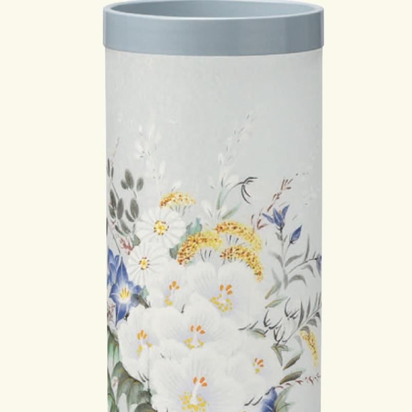 盆提灯 岐阜提灯 置き提灯 創作提灯 心翠（しんすい）510 市松ブルー 芙蓉 (P16)(2513)_2