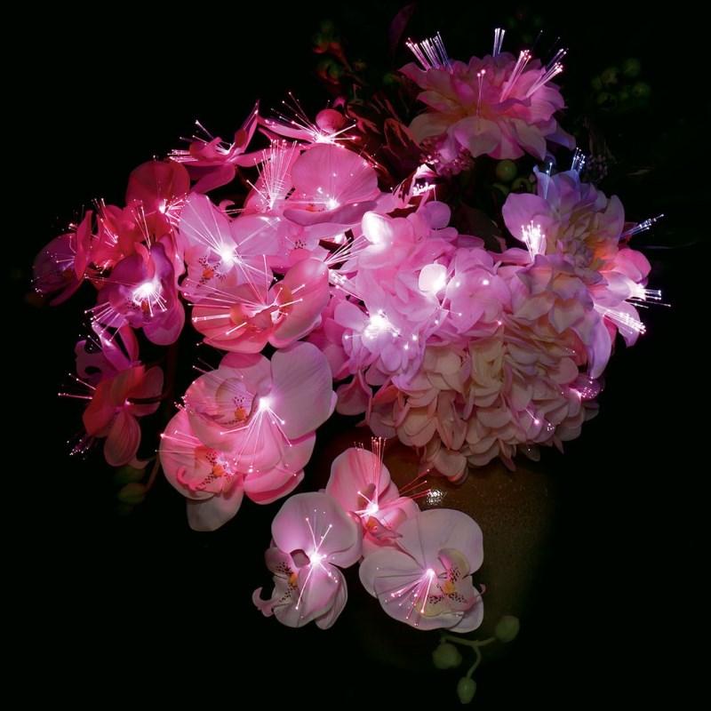 盆提灯 八女提灯 花タイプ ルミナス 胡蝶蘭 葵 光触媒 （P49)(8865-90213)_4