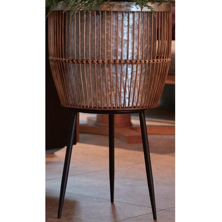 花・観葉植物用ポット バンブーポットスタンド タリ 1個入り 43022 （代引き不可） p256