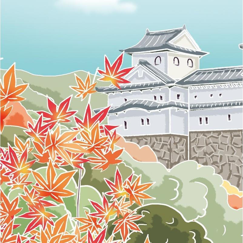 色紙絵 おみやげ色紙 洋美 姫路城に紅葉 姫路 K 100 代引き不可 Kk M1 63 K 100 社人形会館 通販 Yahoo ショッピング